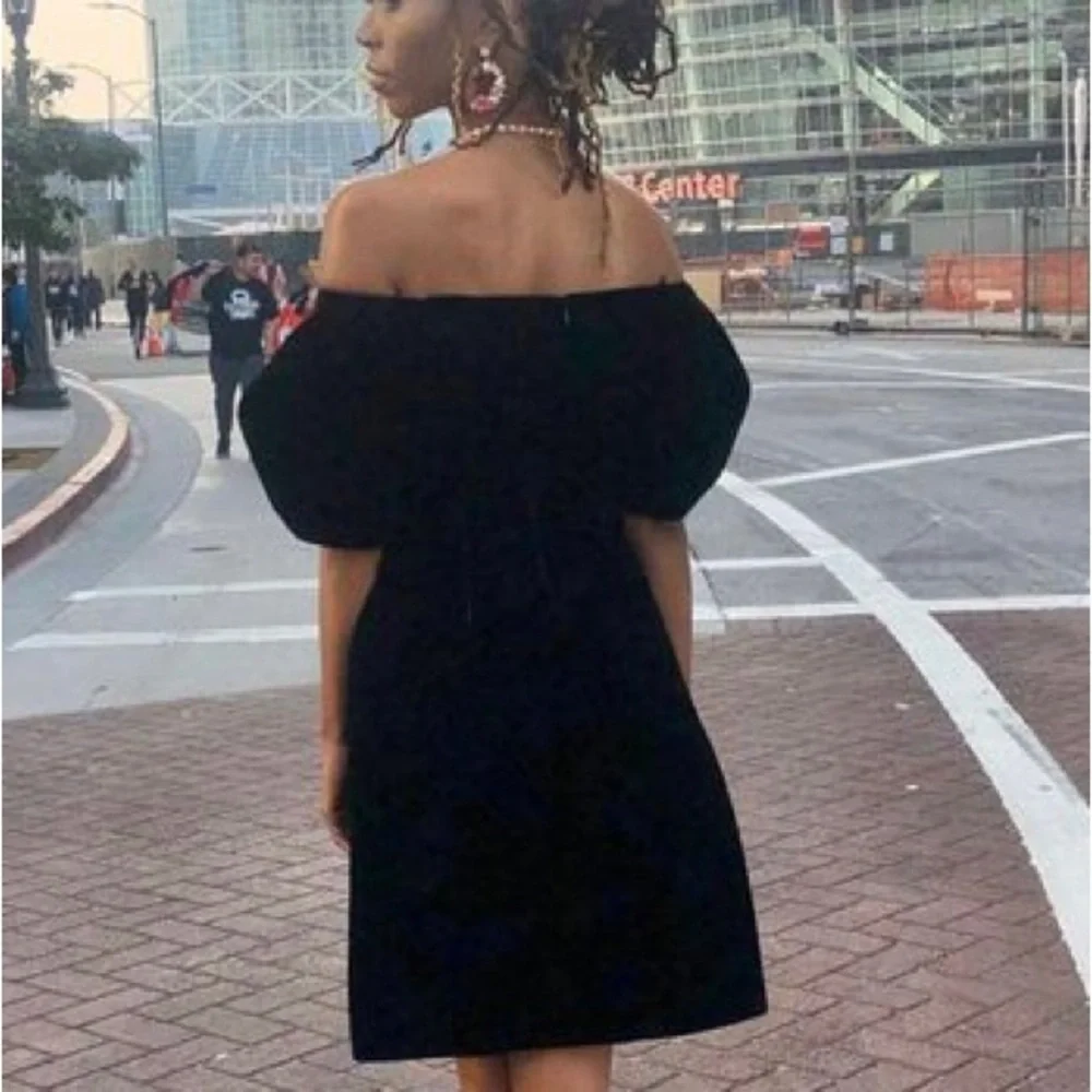 Jill Jill Stuart Velvet Puff Sleeve Cocktail Dress Size 2 - Picture 10 of 10